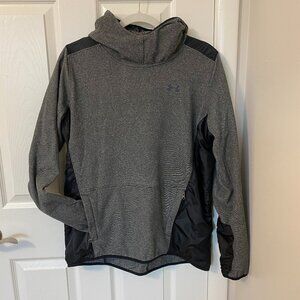 Under Armour Womens ColdGear Infrared Popover Hoodie Gray‎ Large